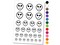 Sad Alien Emoticon Temporary Tattoo Water Resistant Fake Body Art Set Collection